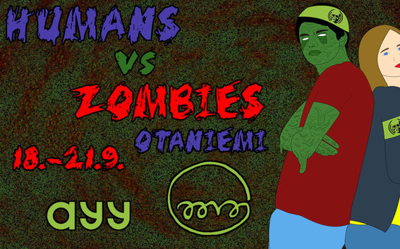 Human Vs Zombies Poster